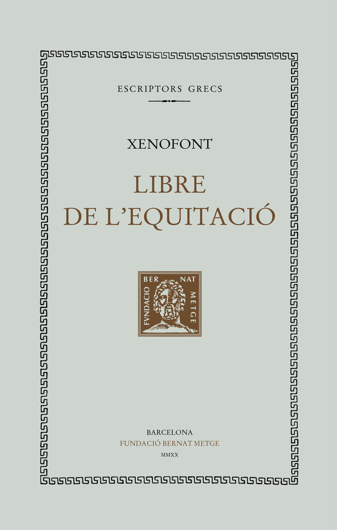 Llibre de l'equitació, de Xenofont | portada del libro