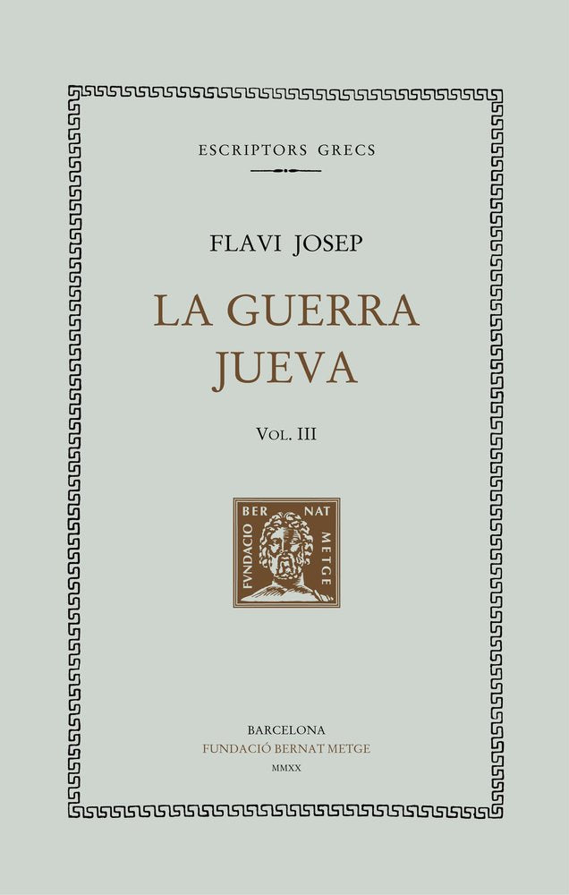 La guerra jueva, vol. III (llibres IV-V), de FLAVI JOSEP | portada del libro