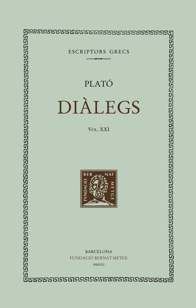 DIALEGS VOL XXI LES LLEIS LLIBRES VII IX, de PLATO | portada del libro