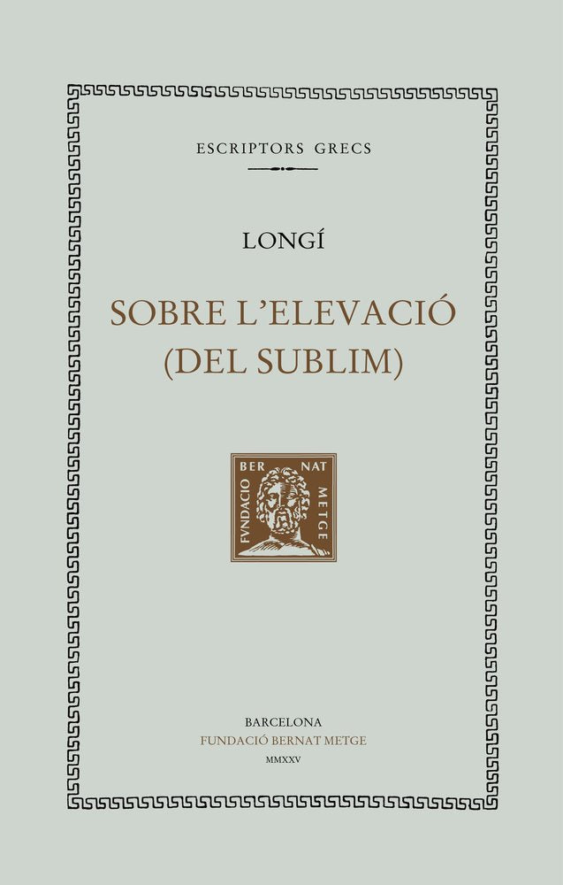 SOBRE L?ELEVACIO, de LONGI | portada del libro