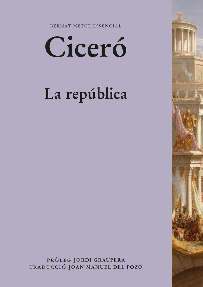 LA REPUBLICA, de CICERO | portada del libro