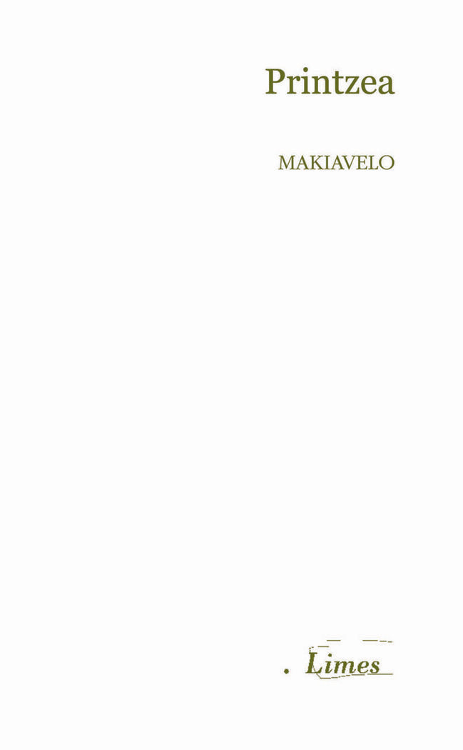 Printzea, de Makiavelo, Nikolas | portada del libro