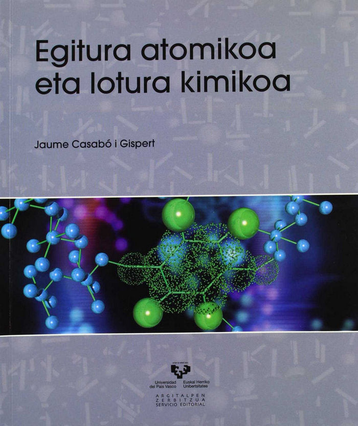 Egitura atomikoa eta lotura kimikoa, de Casabó i Gispert, Jaume | portada del libro