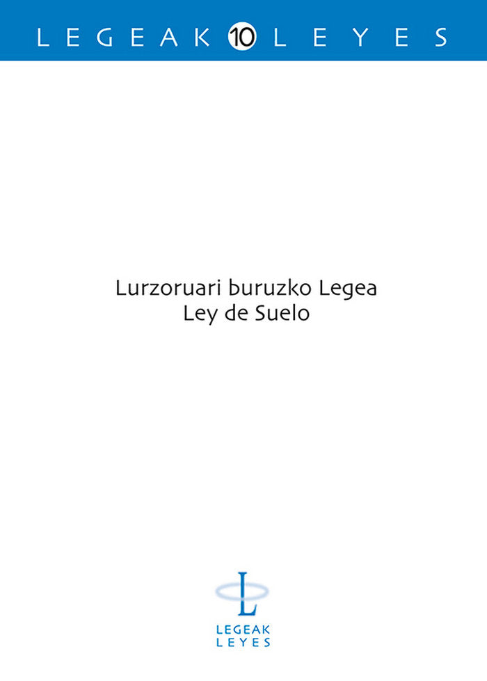 Lurzoruari buruzko Legea - Ley de Suelo, de AGOUES MENDIZABAL, CARMEN | portada del libro