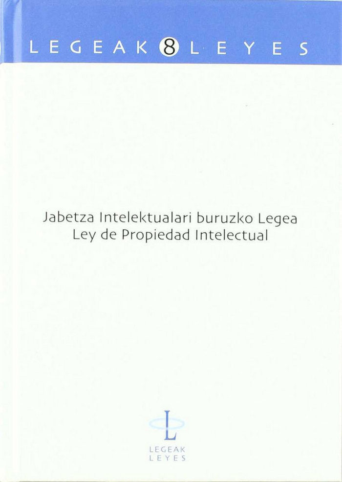Jabetza Intelektualari buruzko Legea - Ley de Propiedad Intelectual, de KARRERA EGIALDE, MIKEL | portada del libro