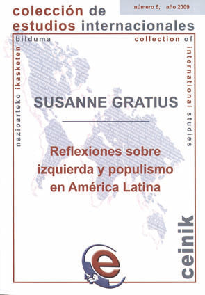 Reflexiones sobre izquierda y populismo en América Latina, de Gratius, Susanne | portada del libro