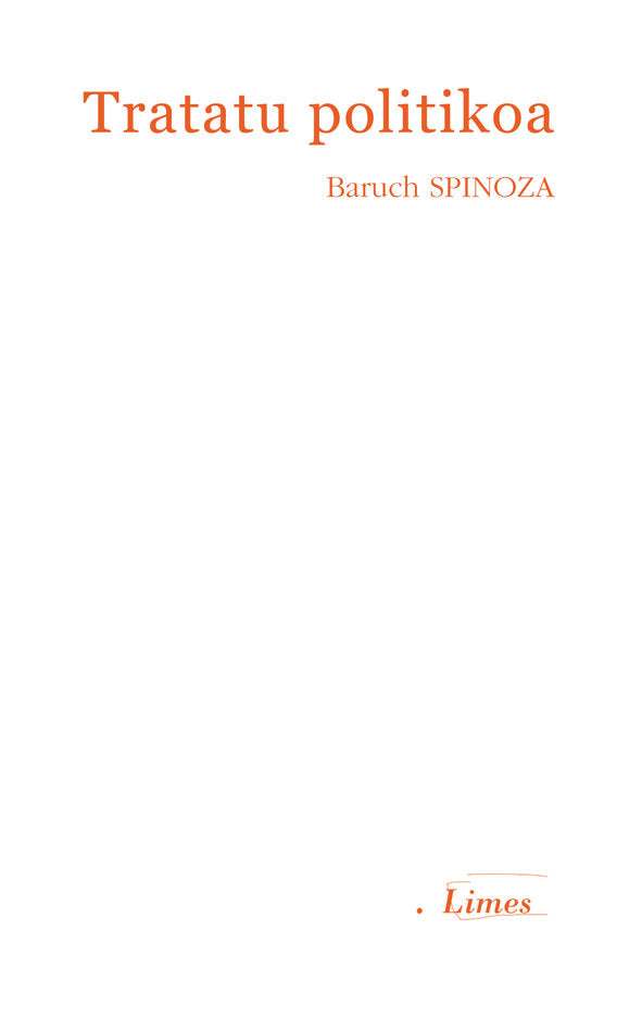 Tratatu politikoa, de Spinoza, Baruch | portada del libro