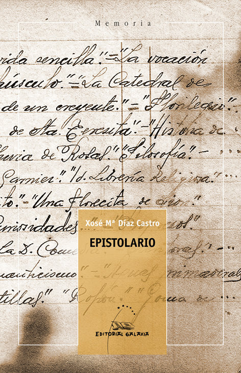 Epistolario, de Díaz Castro, Xose María | portada del libro