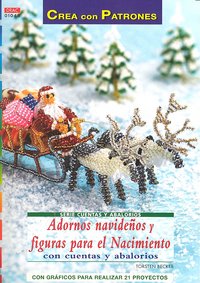 Serie Cuentas y Abalorios nº 48. ADORNOS NAVIDEÑOS Y FIGURAS PARA EL NACIMIENTO, de Becker | portada del libro