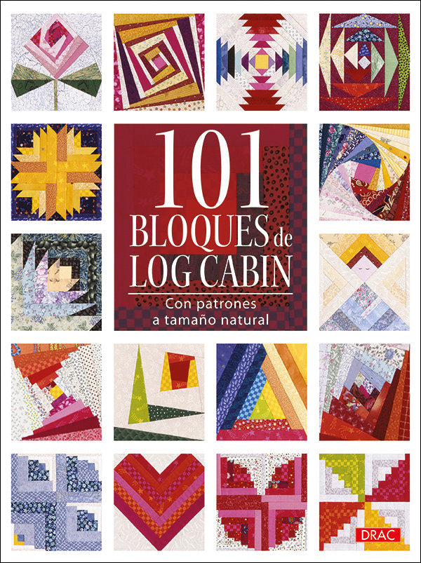 101 bloques de Log cabin | portada del libro