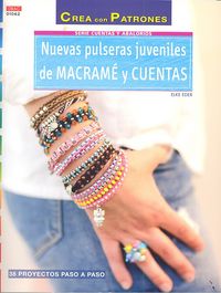 Nuevas pulseras juveniles de macramé y cuentas, de Eder | portada del libro
