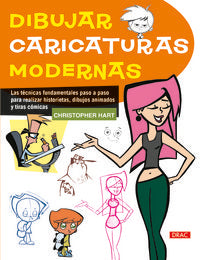 Dibujar caricaturas modernas, de Hart | portada del libro