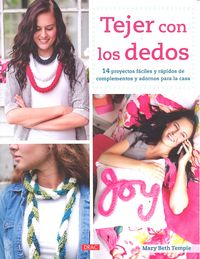 Tejer con los dedos, de Beth Temple, Mary | portada del libro