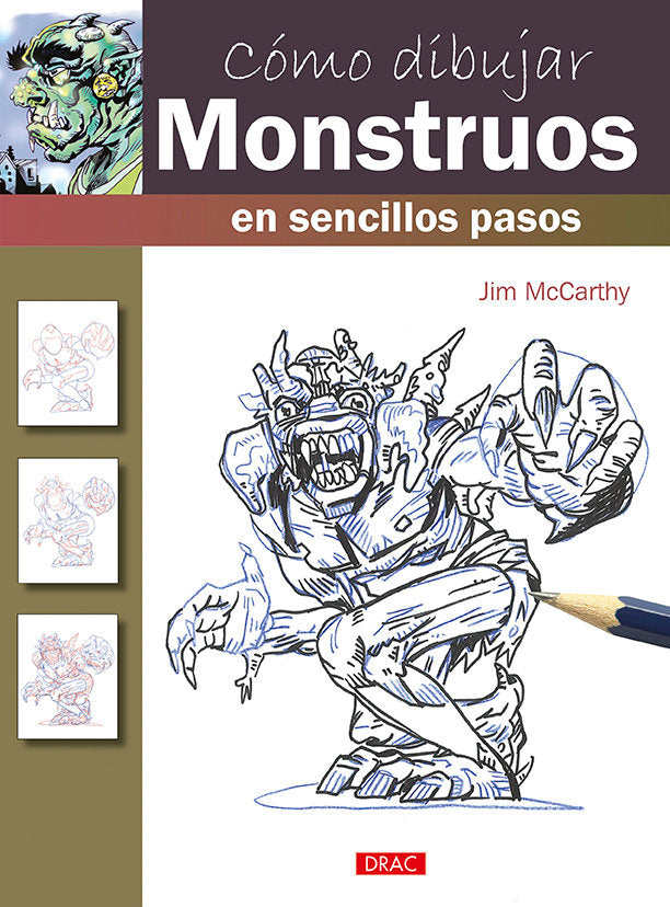 Cómo dibujar Monstruos en sencillos pasos, de McCarthy, Jim | portada del libro