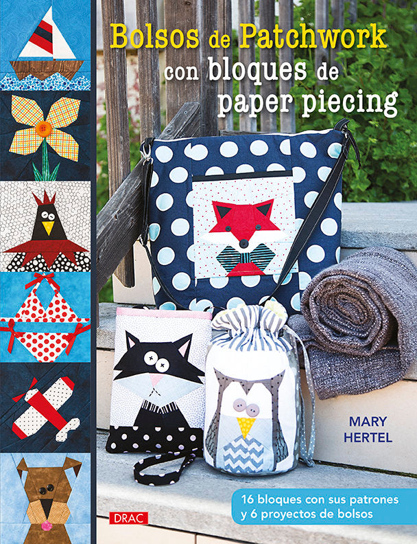 Bolsos de patchwork con bloques de Paper Piecing, de Herler, Mary | portada del libro