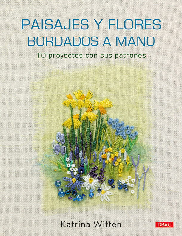 Paisajes y flores bordados a mano, de Witten, Katrina | portada del libro