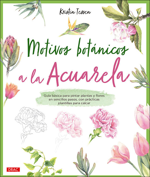 MOTIVOS BOTANICOS A LA ACUARELA, de TESSEN, KRISTIN | portada del libro