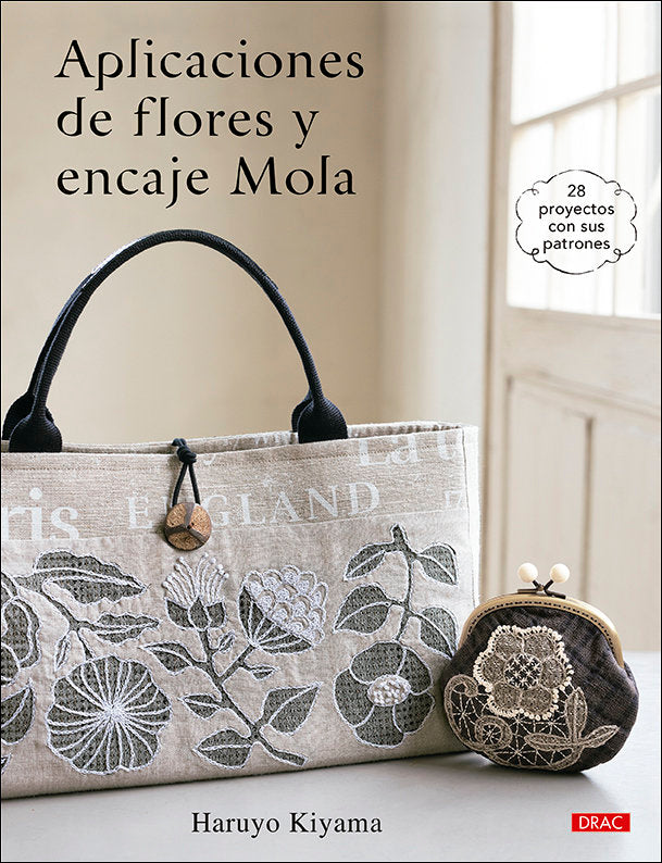 Aplicaciones de flores y encaje Mola, de HARUYO KIYAMA | portada del libro