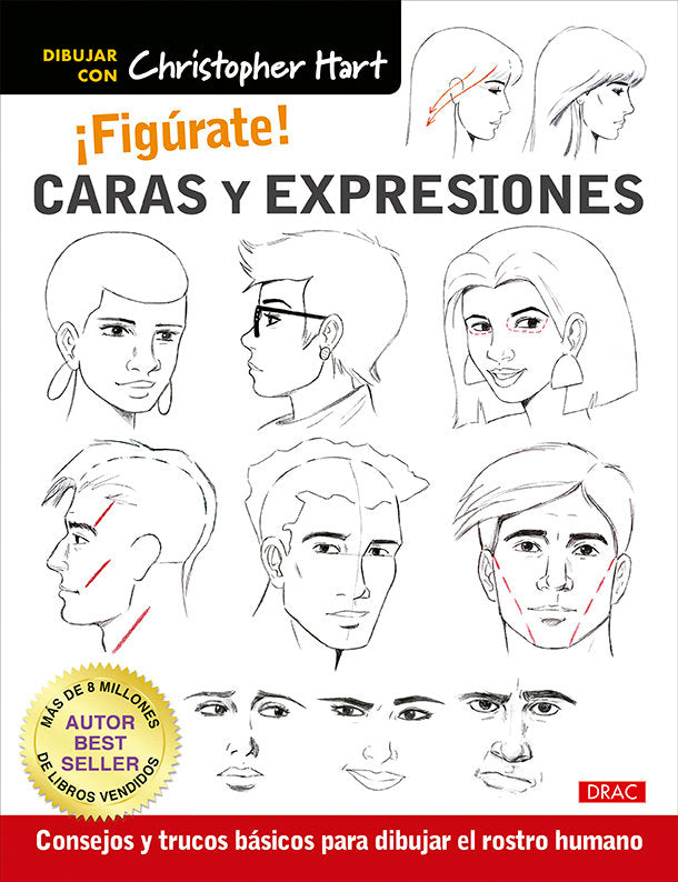 FIGURATE CARAS Y EXPRESIONES, de HART, CHRISTOPHER | portada del libro