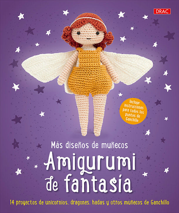MAS DISEÑOS DE MUÑECOS AMIGURUMI DE FANTASIA, de VARIOS AUTORES | portada del libro