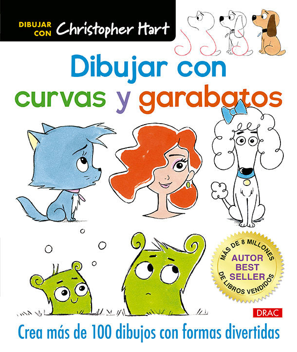 Dibujar con curvas y garabatos, de HART, CHRISTOPHER | portada del libro
