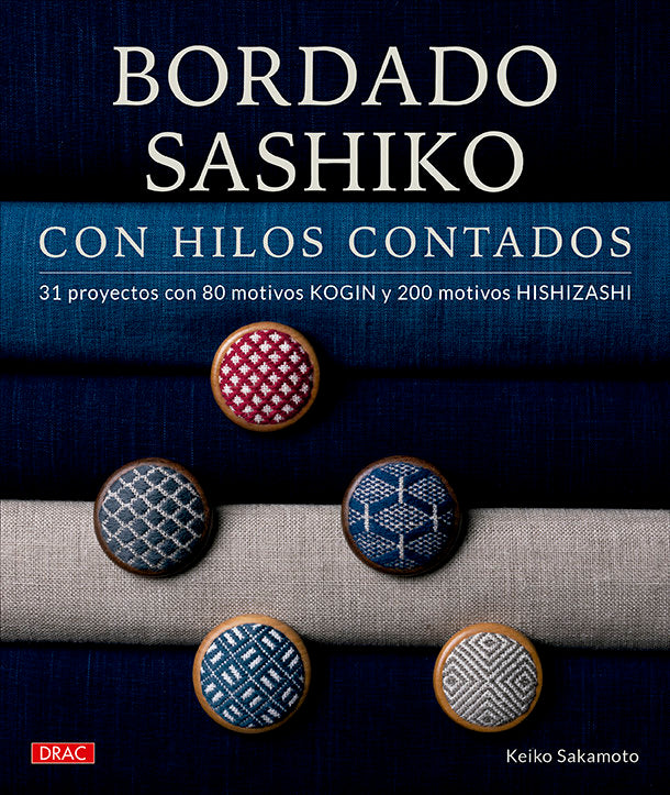 Bordado sashiko con hilos contados, de SAKAMOTO, KEIKO | portada del libro