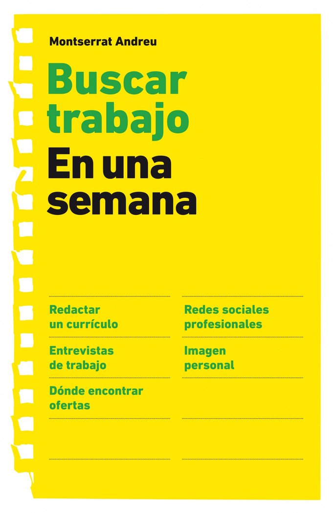 Buscar trabajo en una semana, de Andreu | portada del libro