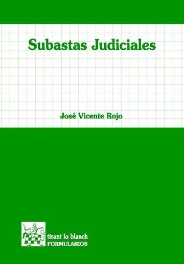 Subastas Judiciales, de José Vicente Rojo | portada del libro
