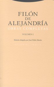 FILON DE ALEJANDRIA VOL I, de de Alejandría | portada del libro