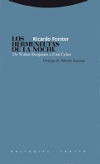 HERMENEUTAS DE LA NOCHE,LOS, de Ricardo Forster | portada del libro