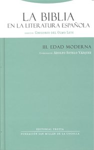 BIBLIA EN LA LITERATURA ESPA･OLA III,LA, de Del Olmo Lete | portada del libro