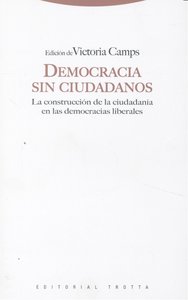 DEMOCRACIA SIN CIUDADANOS, de CAMPS | portada del libro