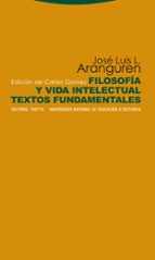 FILOSOFIA Y VIDA INTELECTUAL, de José Luis López Aranguren | portada del libro