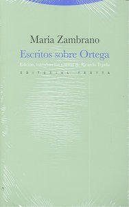 ESCRITOS SOBRE ORTEGA, de Zambrano | portada del libro