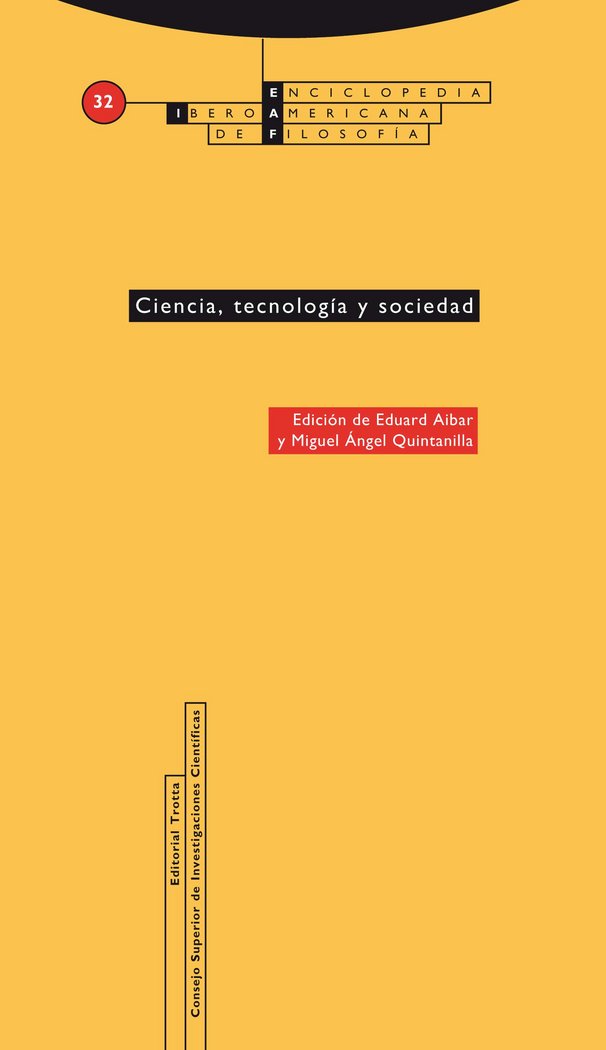CIENCIA TECNOLOGIA Y SOCIEDAD Nｧ 32, de Aibar Puentes | portada del libro