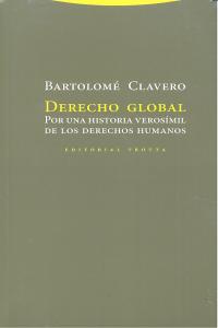 DERECHO GLOBAL, de Clavero | portada del libro