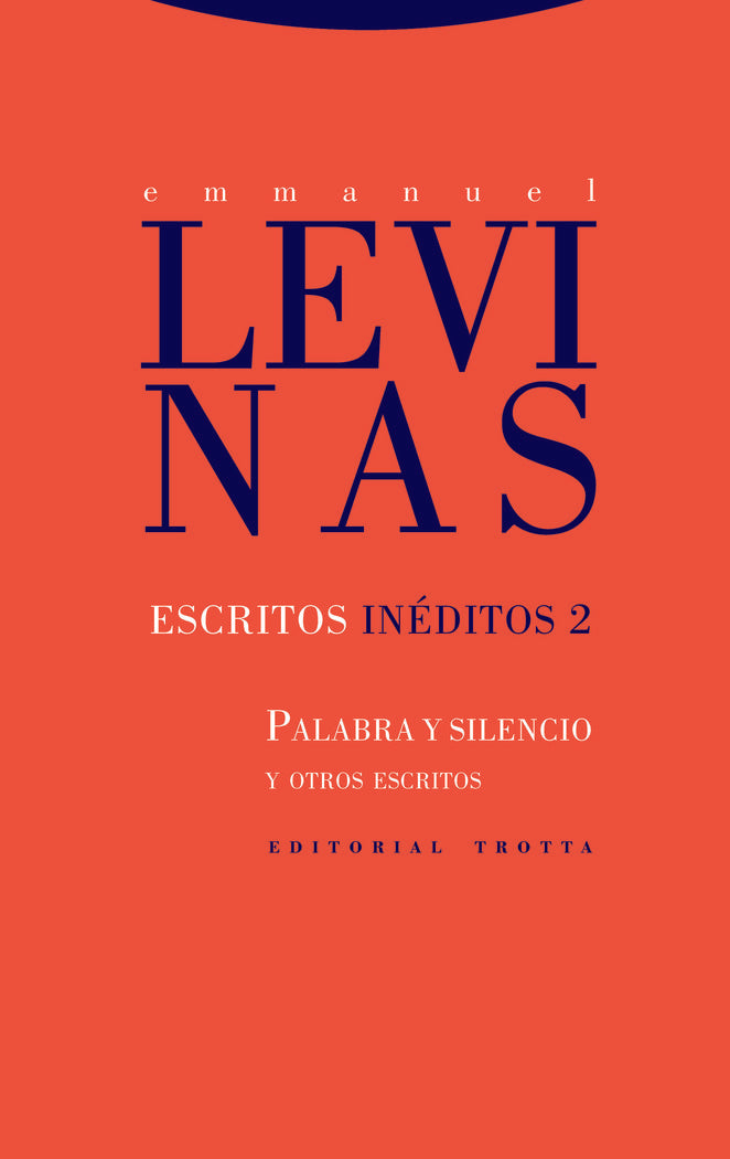 ESCRITOS INEDITOS 2, de Levinas | portada del libro