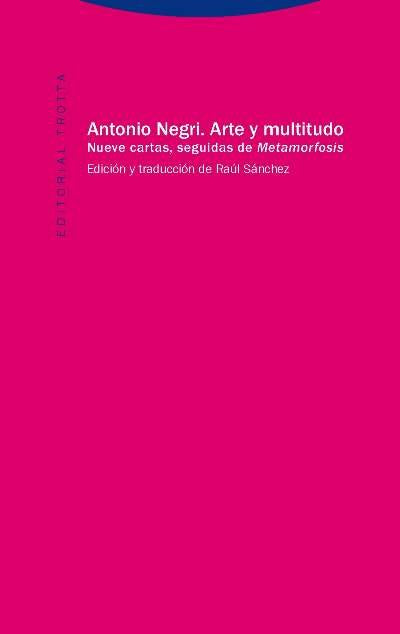 ARTE Y MULTITUDO, de Negri | portada del libro