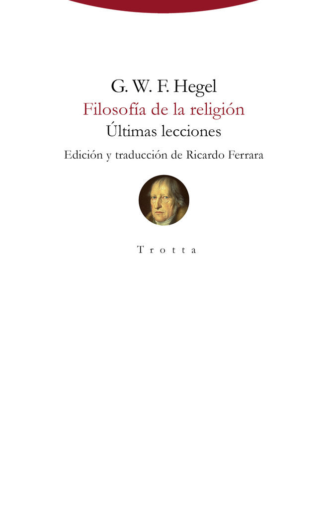 FILOSOFIA DE LA RELIGION NE, de Hegel | portada del libro