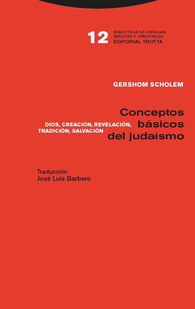 CONCEPTOS BASICOS DEL JUDAISMO NE, de Scholem | portada del libro