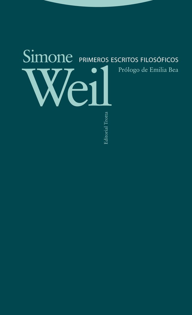 PRIMEROS ESCRITOS FILOSOFICOS, de Weil | portada del libro