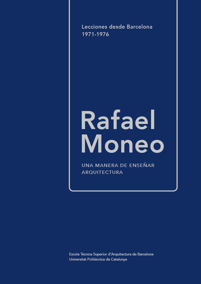 Una manera de enseñar arquitectura, de Moneo | portada del libro