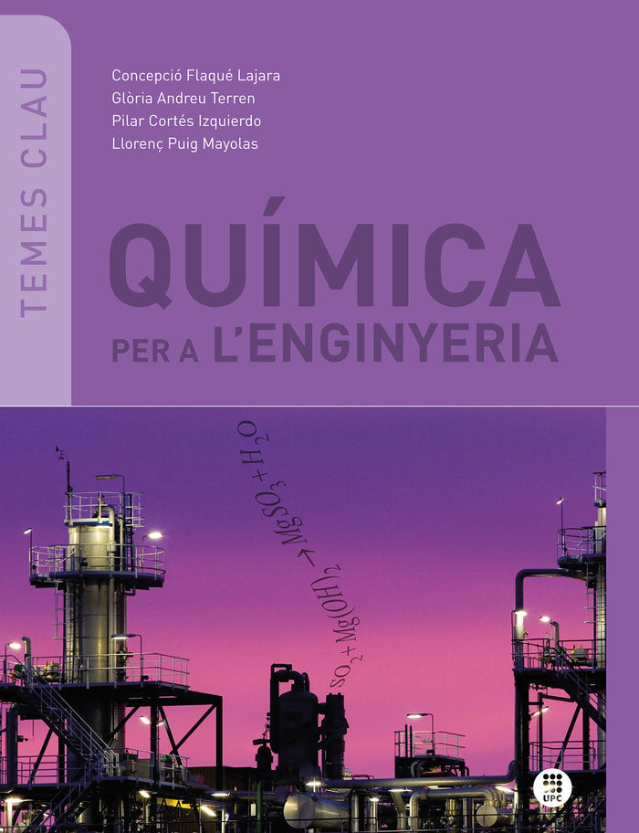 Química per a l'enginyeria, de Puig Mayolas, LLorenç | portada del libro