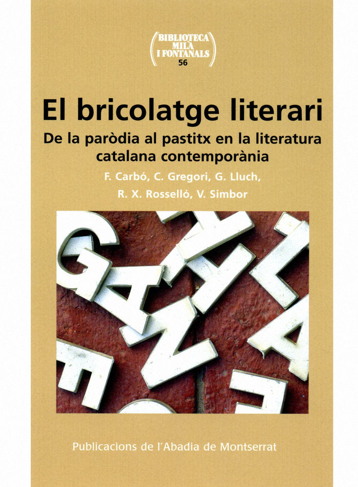 El bricolatge literari, de Simbor i Roig, Vicent | portada del libro