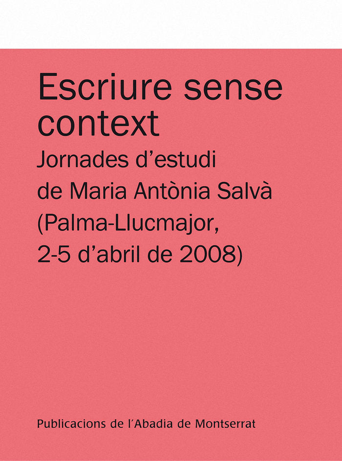 Escriure sense context, de Graña Zapata, Isabel | portada del libro