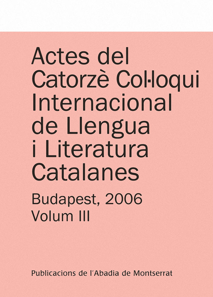 Actes del Catorzè Col·loqui Internacional de Llengua i Literatura Catalanes. Budapest, 2006. Vol. 2, de Faluba, Kálmán | port