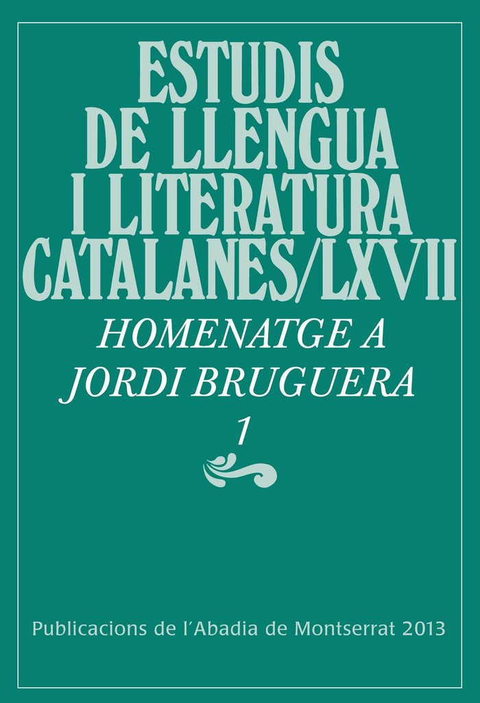 Miscel·lània Jordi Bruguera, 1, de Varios autores | portada del libro