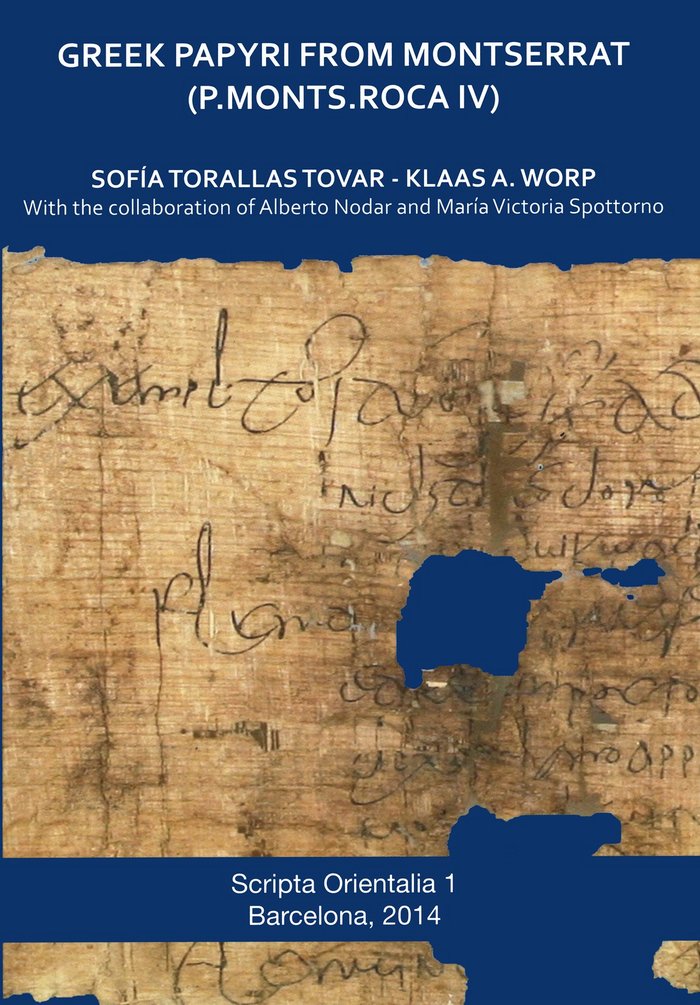 Greek papyri from Montserrat, de Torallas Tovar, Sofía | portada del libro