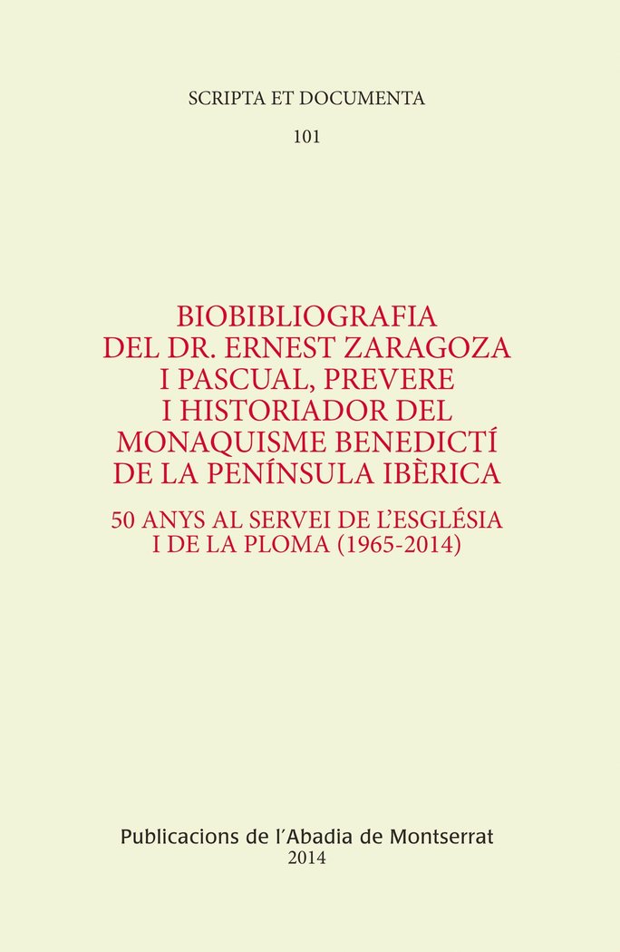 BIOBIBLIOGRAFIA DEL DR. ERNEST ZARAGOZA I PASCUAL, PREVERE I, de ZARAGOZA PASCUAL | portada del libro