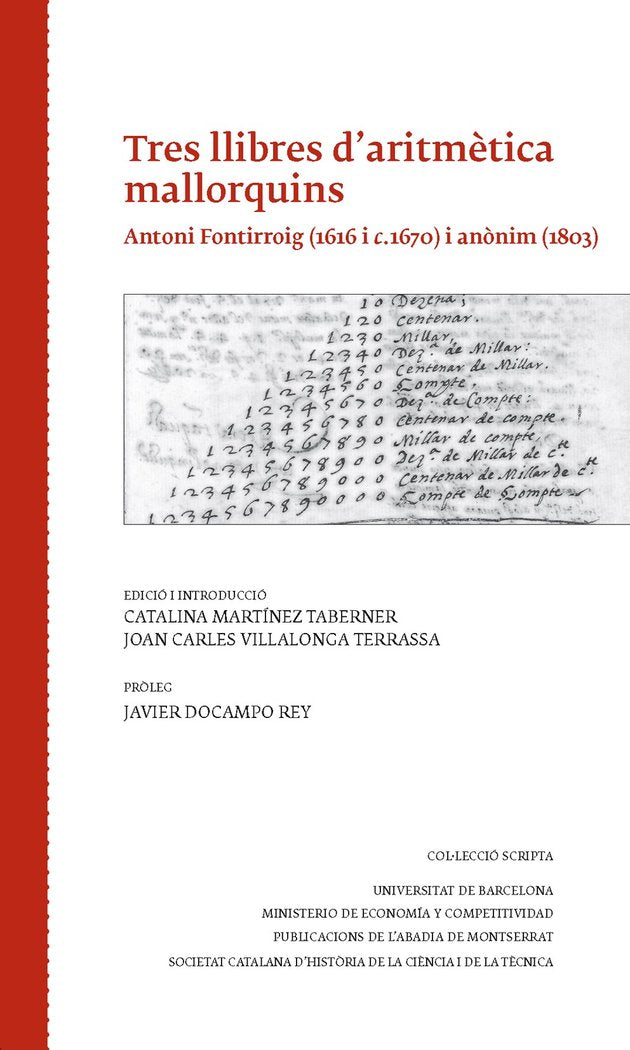 Tres llibres dÆaritmètica mallorquins | portada del libro